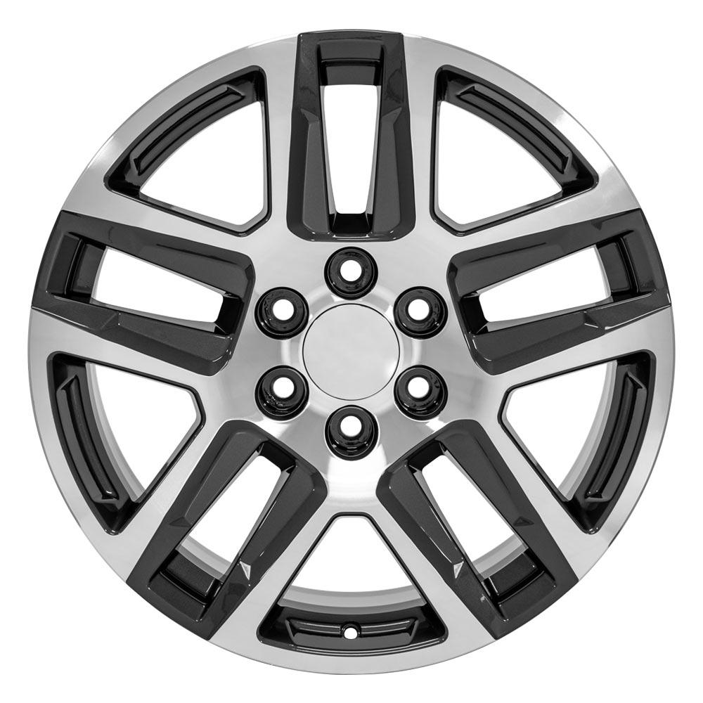 OE Wheels CV63 20x9 6x139.7 28et Gloss Gunmetal Machined Wheel