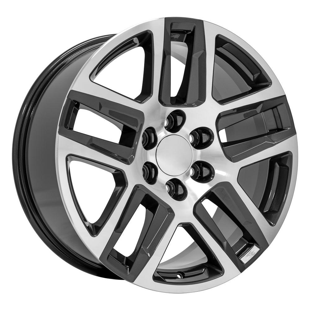 OE Wheels CV63 20x9 6x139.7 28et Gloss Gunmetal Machined Wheel