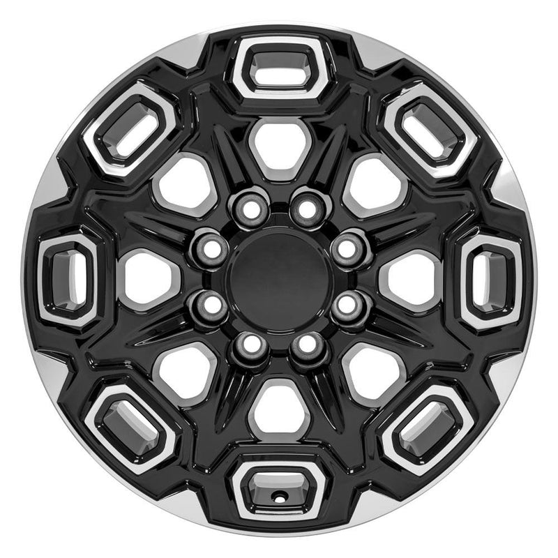 OE Wheels CV64B 20x8.5 8x180 47et Gloss Black Machined Wheel