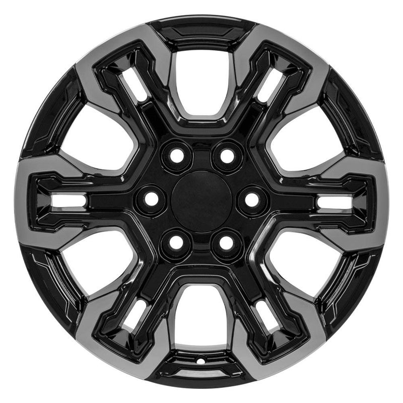 OE Wheels CV65 18x8.5 6x139.7 26et Gloss Black Machined Wheel