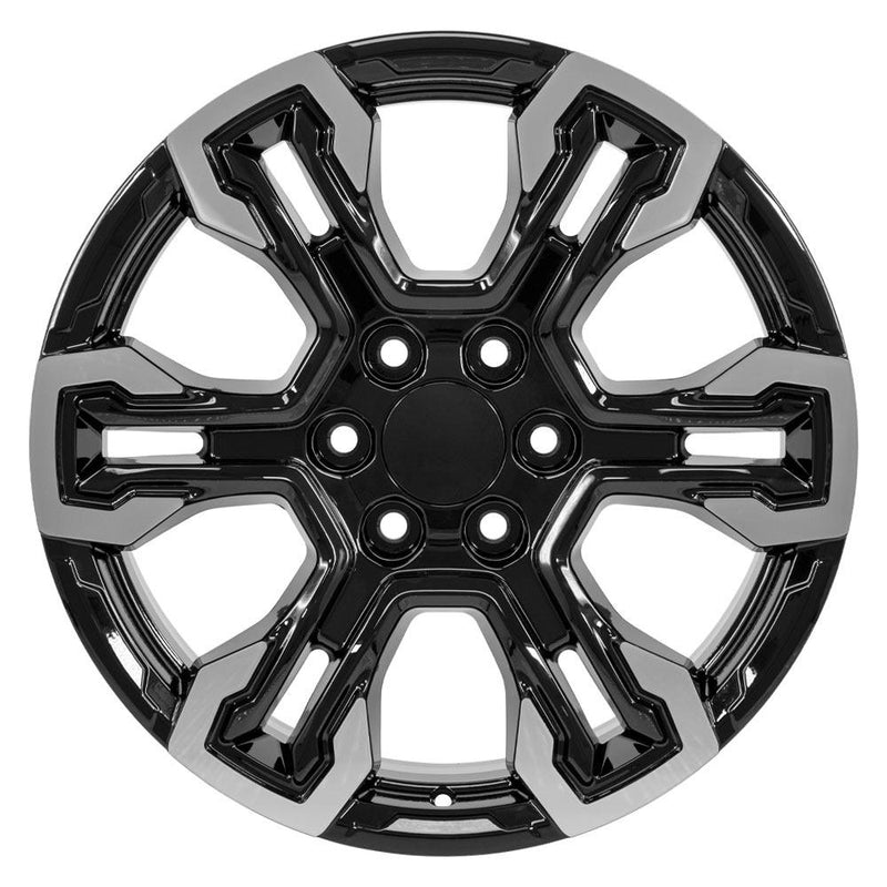 OE Wheels CV65 20x9 6x139.7 26et Gloss Black Machined Wheel