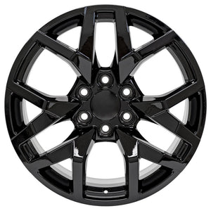 OE Wheels CV66 20x9 6x139.7 28et Gloss Black Wheel