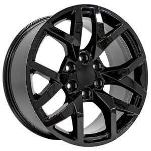 OE Wheels CV66 20x9 6x139.7 28et Gloss Black Wheel