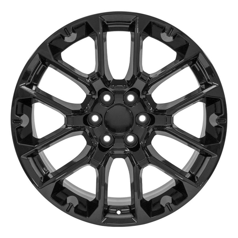 OE Wheels CV67 22x9 6x139.7 28et Gloss Black Wheel