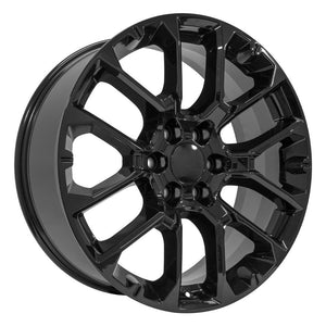 OE Wheels CV67 22x9 6x139.7 28et Gloss Black Wheel