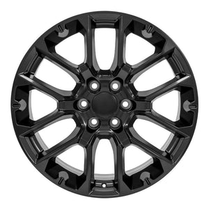 OE Wheels CV67 22x9 6x139.7 28et Satin Black Wheel