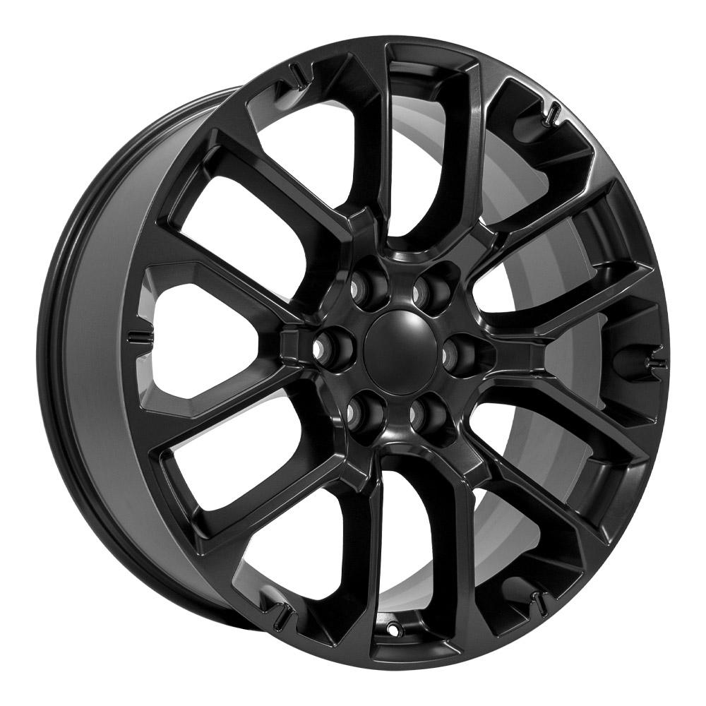 OE Wheels CV67 22x9 6x139.7 28et Satin Black Wheel