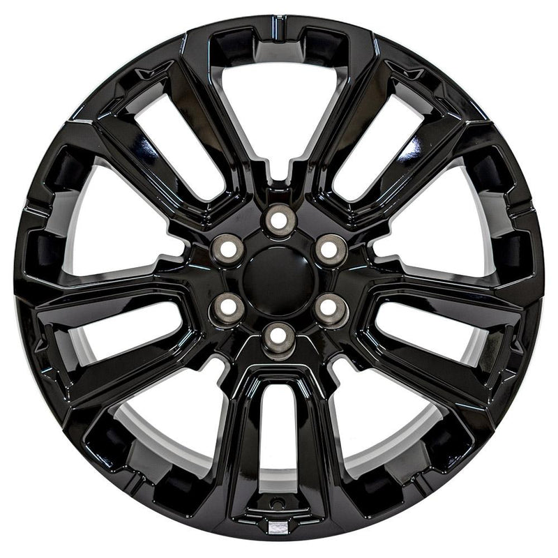 OE Wheels CV68 22x9 6x139.7 28et Gloss Black Wheel