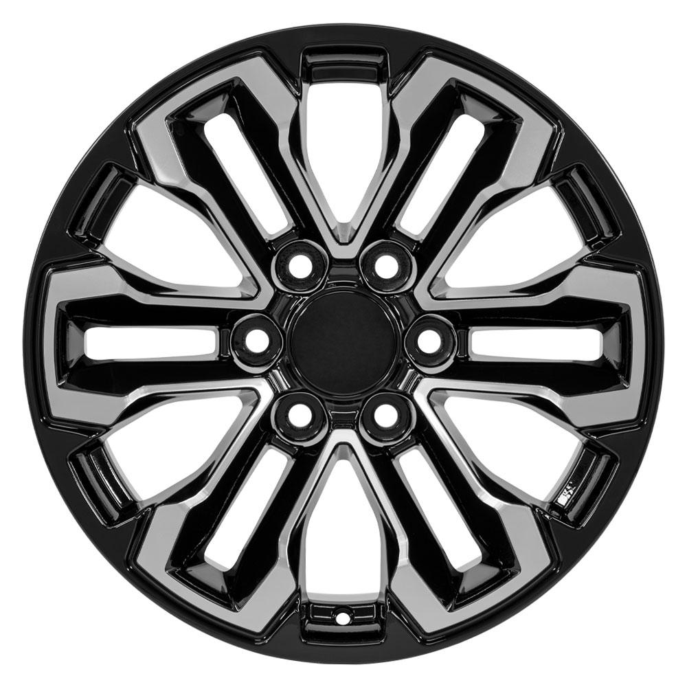 OE Wheels CV69 18x8.5 6x139.7 26et Gloss Black Machined Wheel