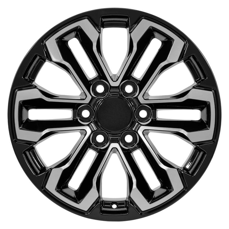 OE Wheels CV69 18x8.5 6x139.7 26et Gloss Black Machined Wheel
