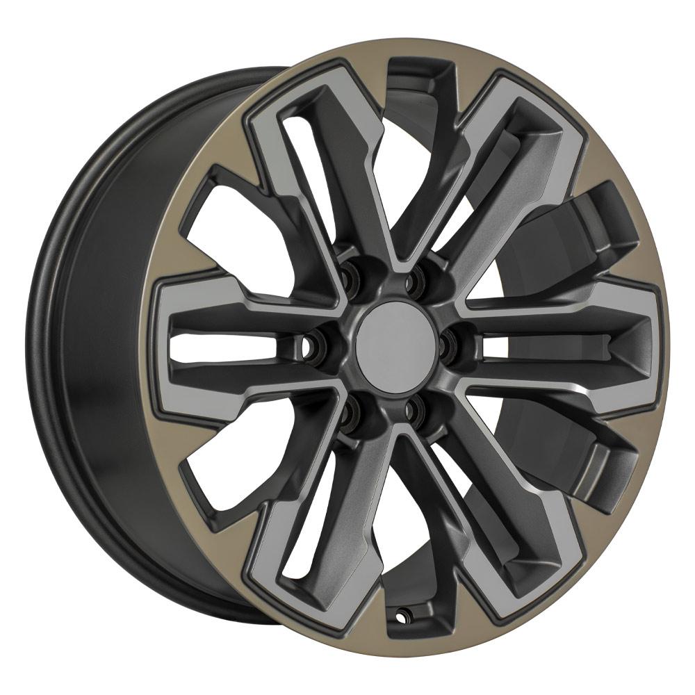 OE Wheels CV69 20x9 6x139.7 26et Satin Gunmetal Machined Face - Two Tone Wheel