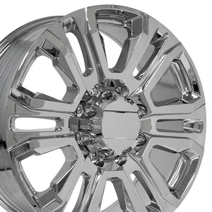 OE Wheels CV70B 22x8.5 8x180 44et Chrome Wheel