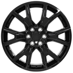 OE Wheels CV71 22x9 6x139.7 28et Gloss Black Wheel