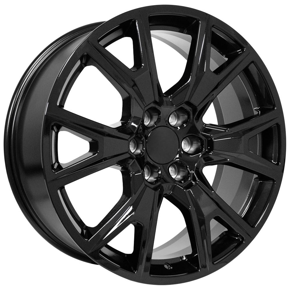 OE Wheels CV71 22x9 6x139.7 28et Gloss Black Wheel