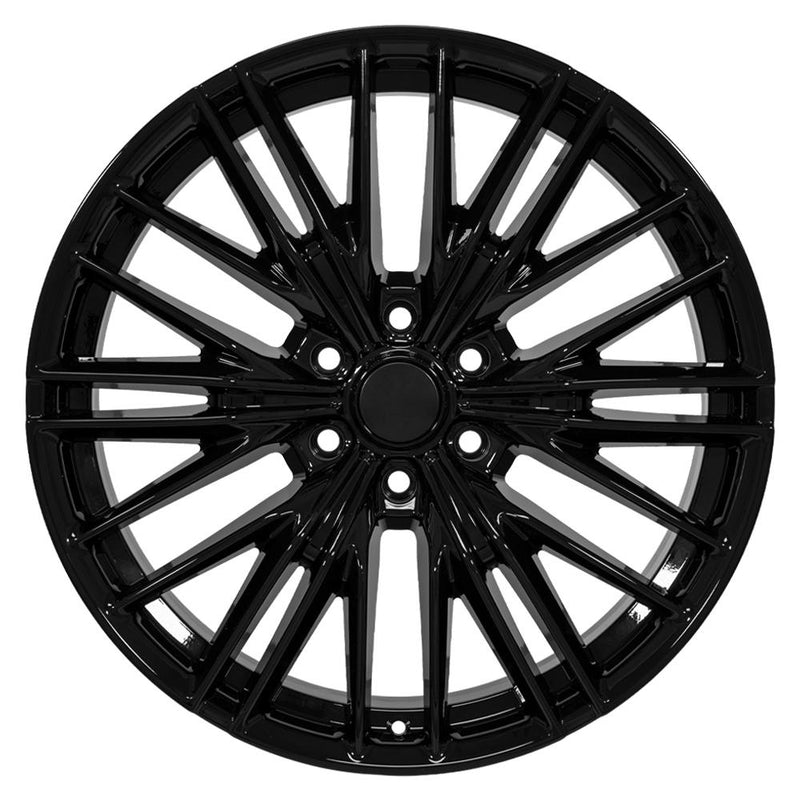 OE Wheels CV72 22x9 6x139.7 18et Gloss Black Wheel