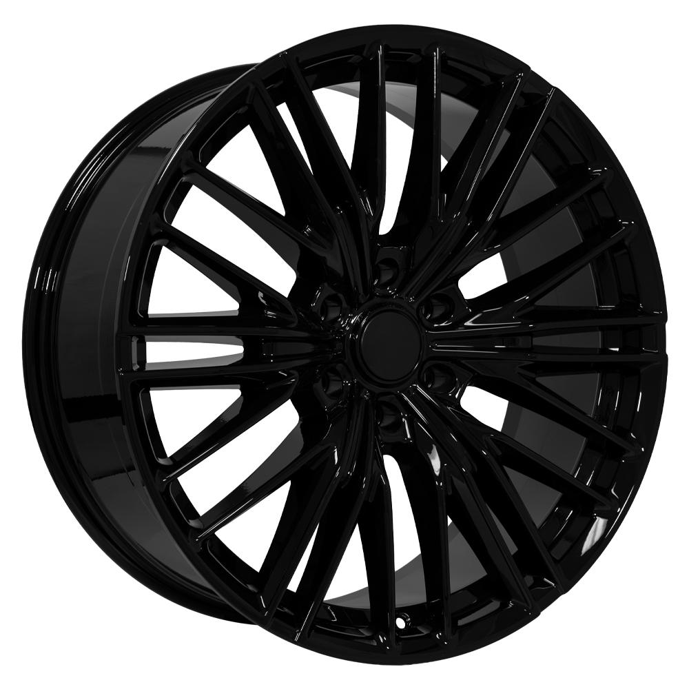 OE Wheels CV72 22x9 6x139.7 18et Gloss Black Wheel