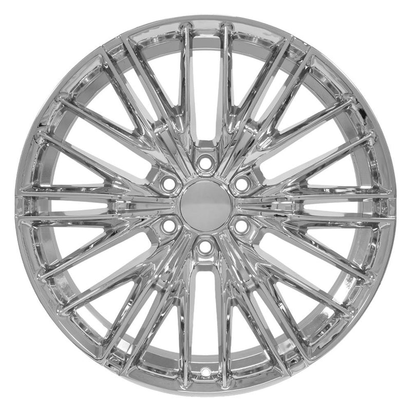 OE Wheels CV72 22x9 6x139.7 18et Chrome Wheel