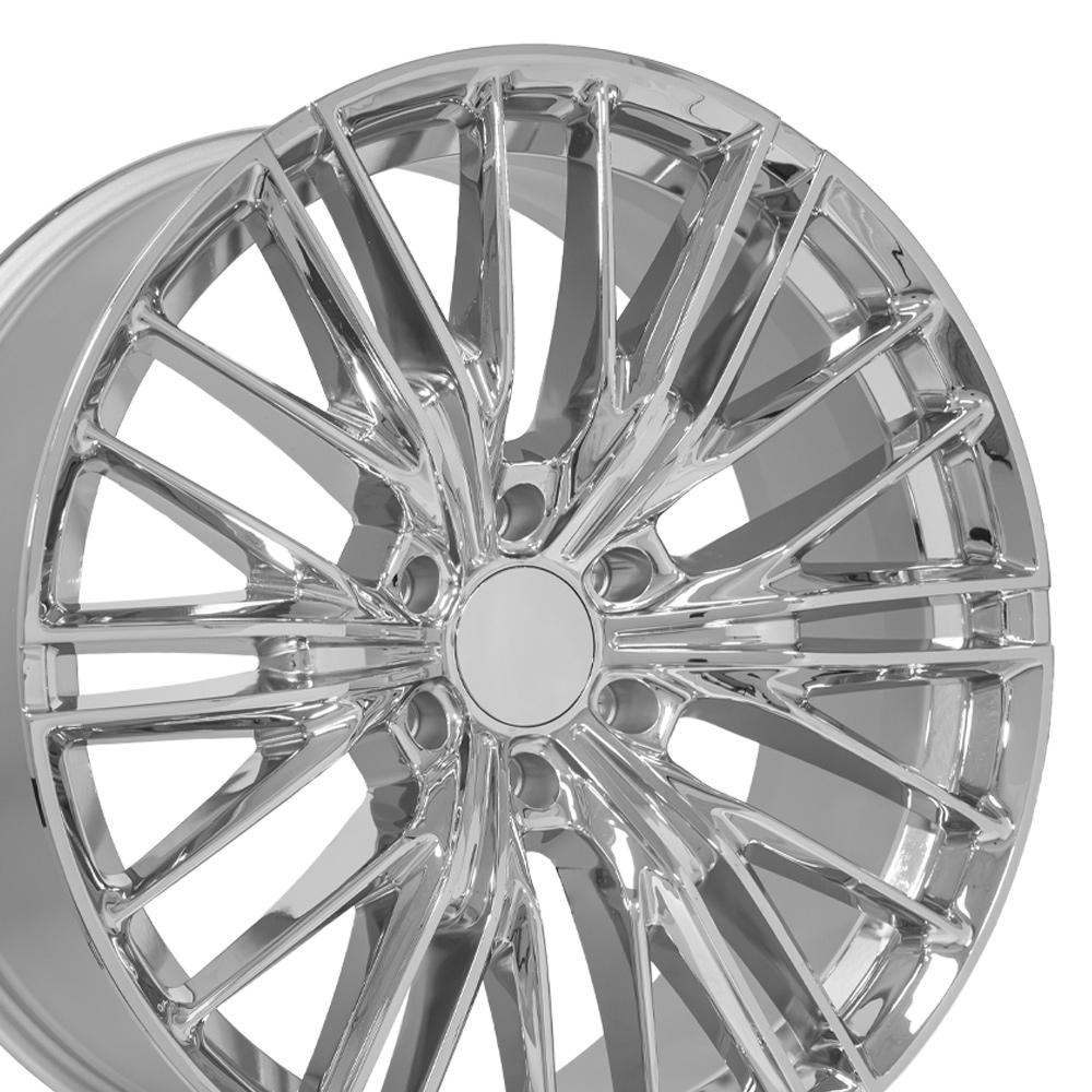 OE Wheels CV72 22x9 6x139.7 18et Chrome Wheel