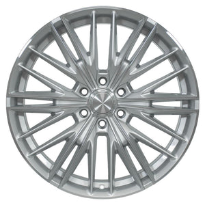 OE Wheels CV72 22x9 6x139.7 18et Gloss Silver Machined Wheel