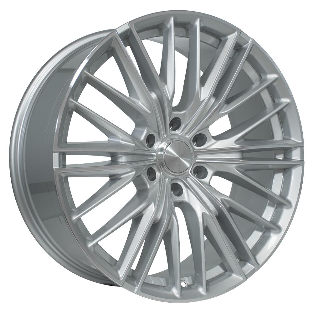 OE Wheels CV72 22x9 6x139.7 18et Gloss Silver Machined Wheel