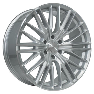 OE Wheels CV72 22x9 6x139.7 18et Gloss Silver Machined Wheel