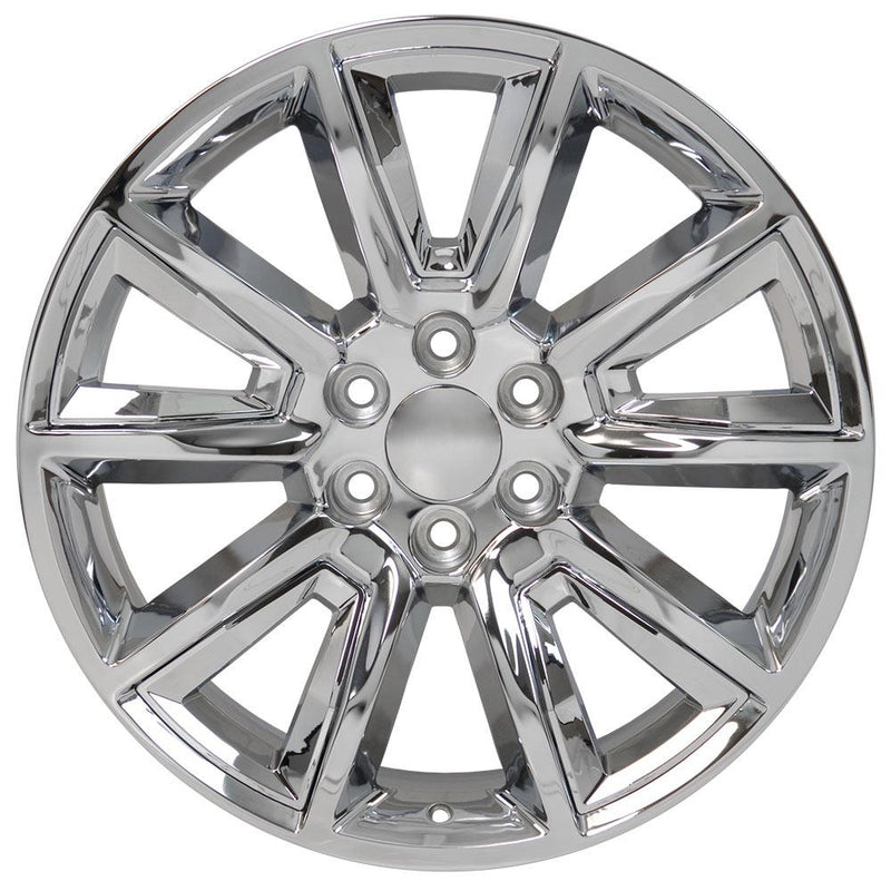 OE Wheels CV73 20x8.5 6x139.7 24et Chrome with Chrome Insert Wheel