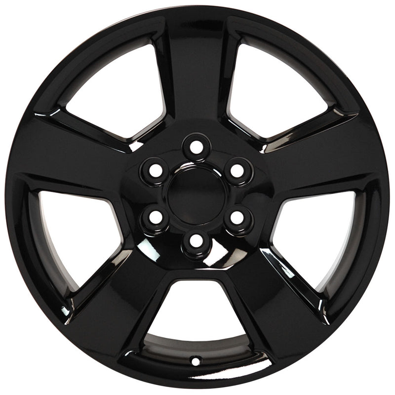 OE Wheels CV76 20x9 6x139.7 27et Gloss Black Wheel