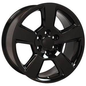 OE Wheels CV76 20x9 6x139.7 27et Gloss Black Wheel
