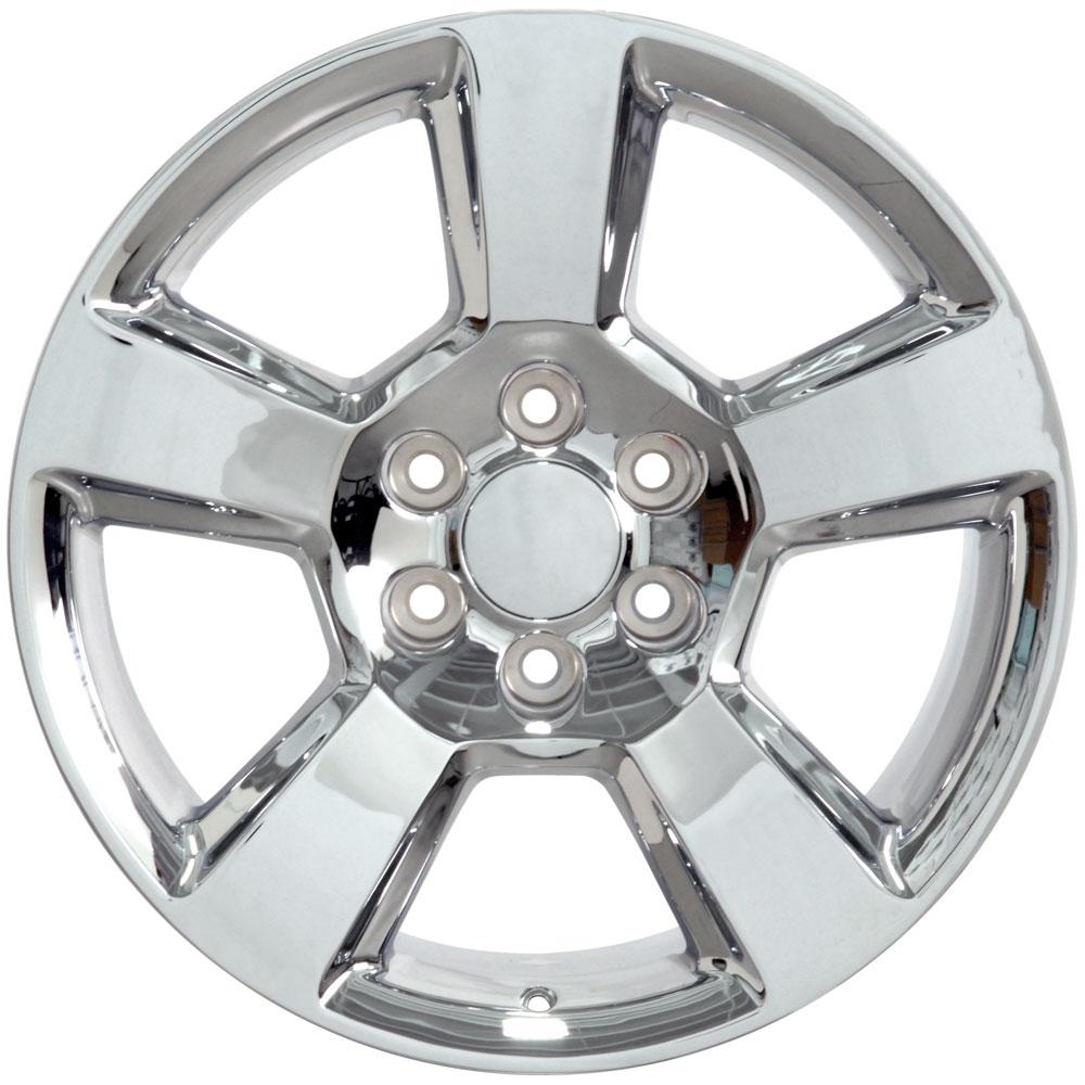 OE Wheels CV76 20x9 6x139.7 27et Chrome Wheel
