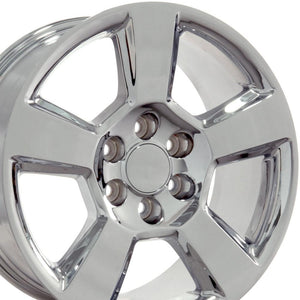 OE Wheels CV76 20x9 6x139.7 27et Chrome Wheel
