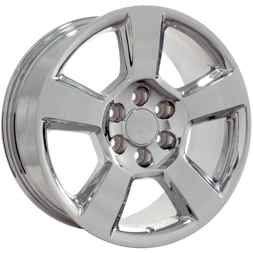 OE Wheels CV76 20x9 6x139.7 27et Chrome Wheel