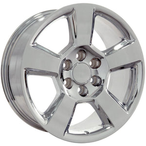 OE Wheels CV76 20x9 6x139.7 27et Chrome Wheel