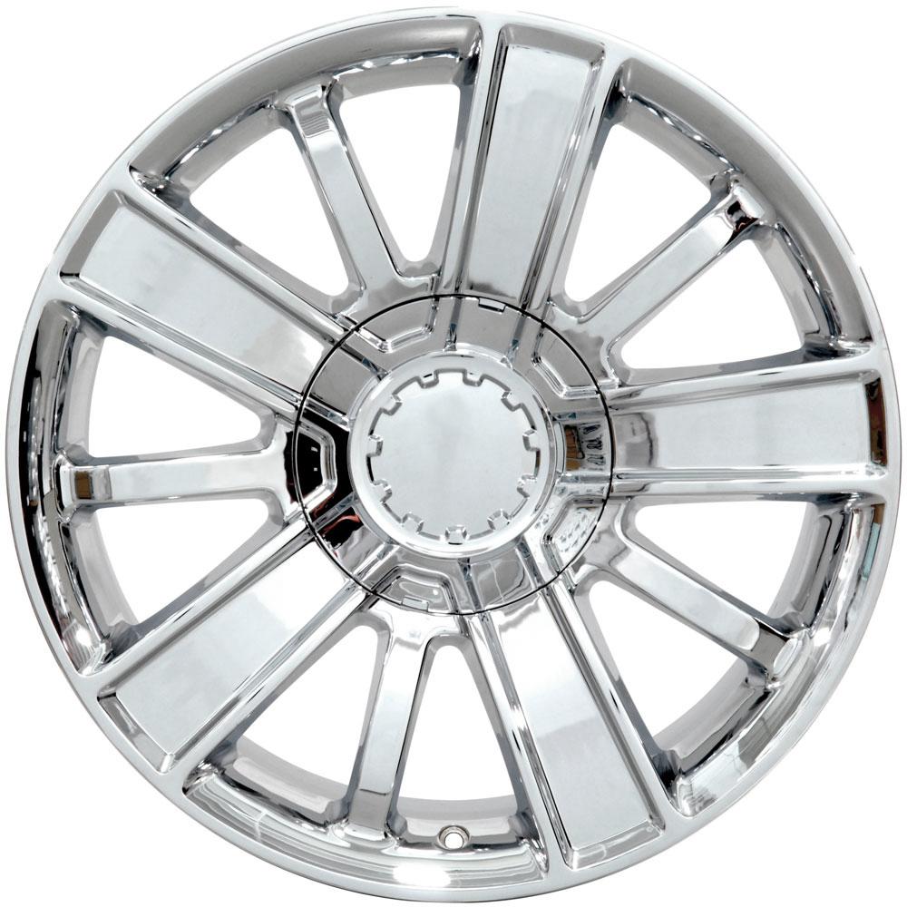 OE Wheels CV77 20x9 6x139.7 27et Chrome Wheel