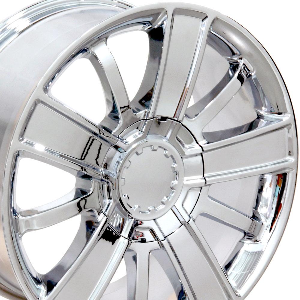 OE Wheels CV77 20x9 6x139.7 27et Chrome Wheel