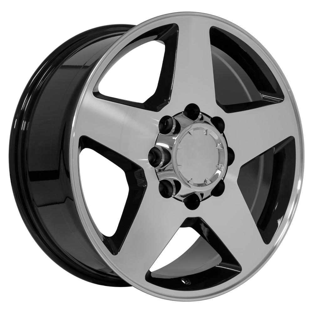 OE Wheels CV91A 20x8.5 8x165.1 12et Gloss Black Machined Wheel