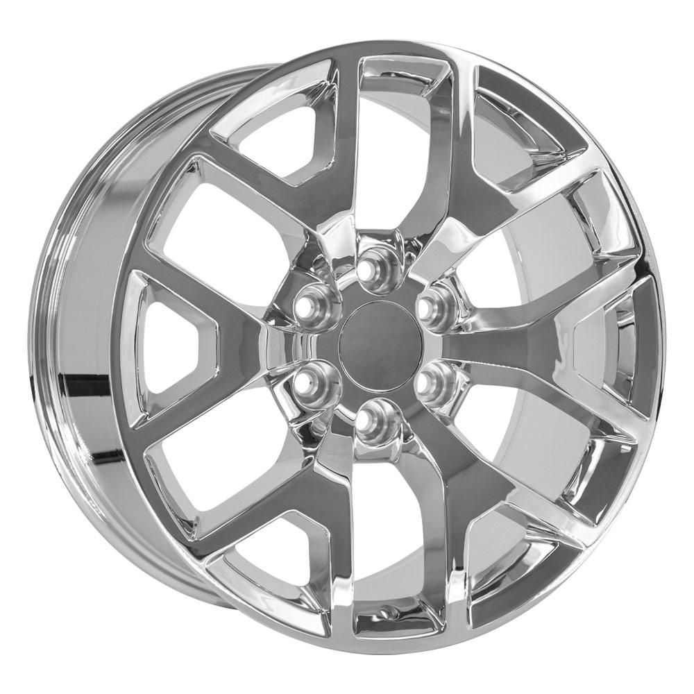 OE Wheels CV92 20x9 6x139.7 27et Chrome Wheel