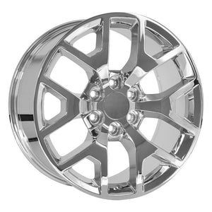 OE Wheels CV92 20x9 6x139.7 27et Chrome Wheel