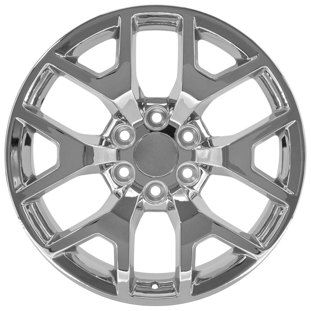 OE Wheels CV92 22x9 6x139.7 31et Chrome Wheel