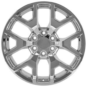 OE Wheels CV92 22x9 6x139.7 31et Chrome Wheel