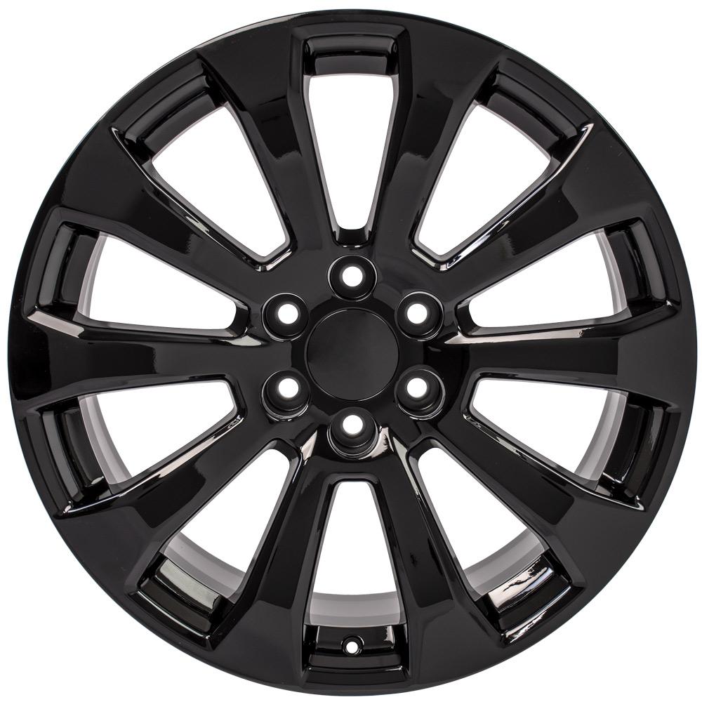OE Wheels CV95 22x9 6x139.7 28et Gloss Black Wheel