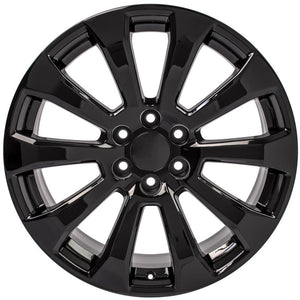 OE Wheels CV95 22x9 6x139.7 28et Gloss Black Wheel