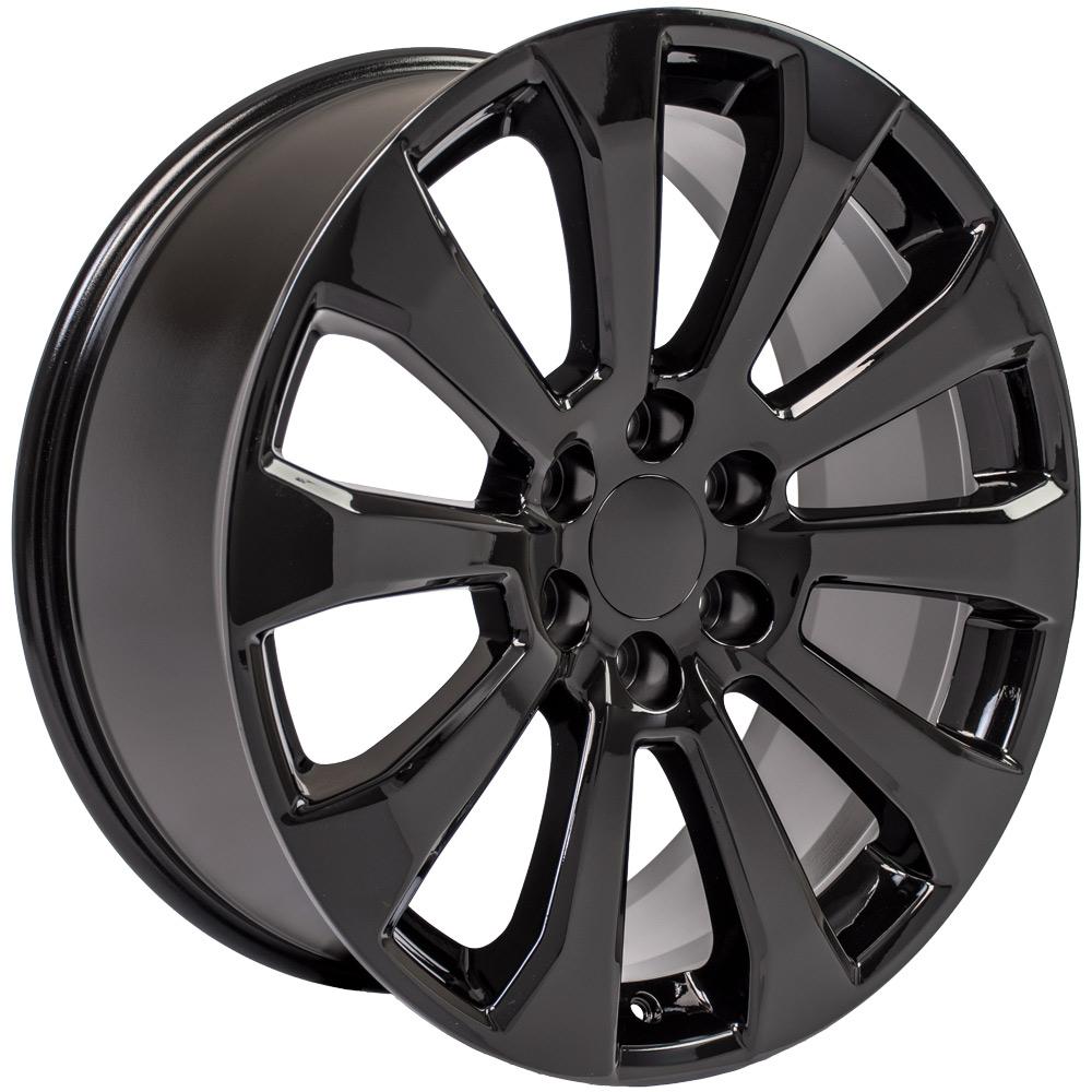 OE Wheels CV95 22x9 6x139.7 28et Gloss Black Wheel