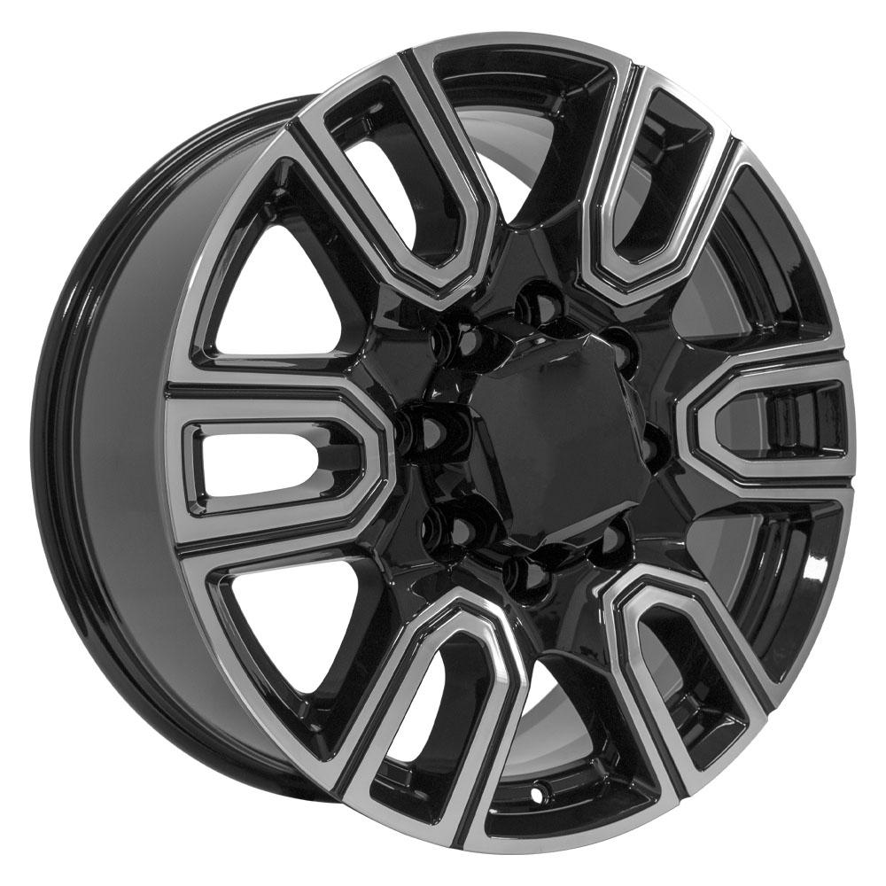 OE Wheels CV96B 20x8.5 8x180 47et Gloss Black Machined Wheel