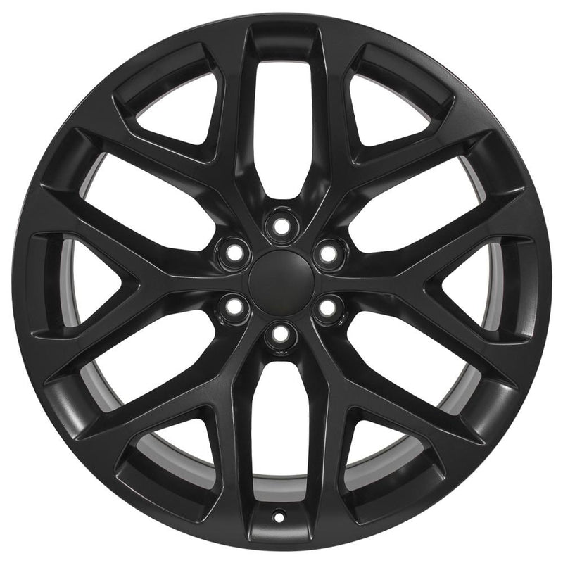OE Wheels CV98B 24x10 6x139.7 24et Satin Black Wheel