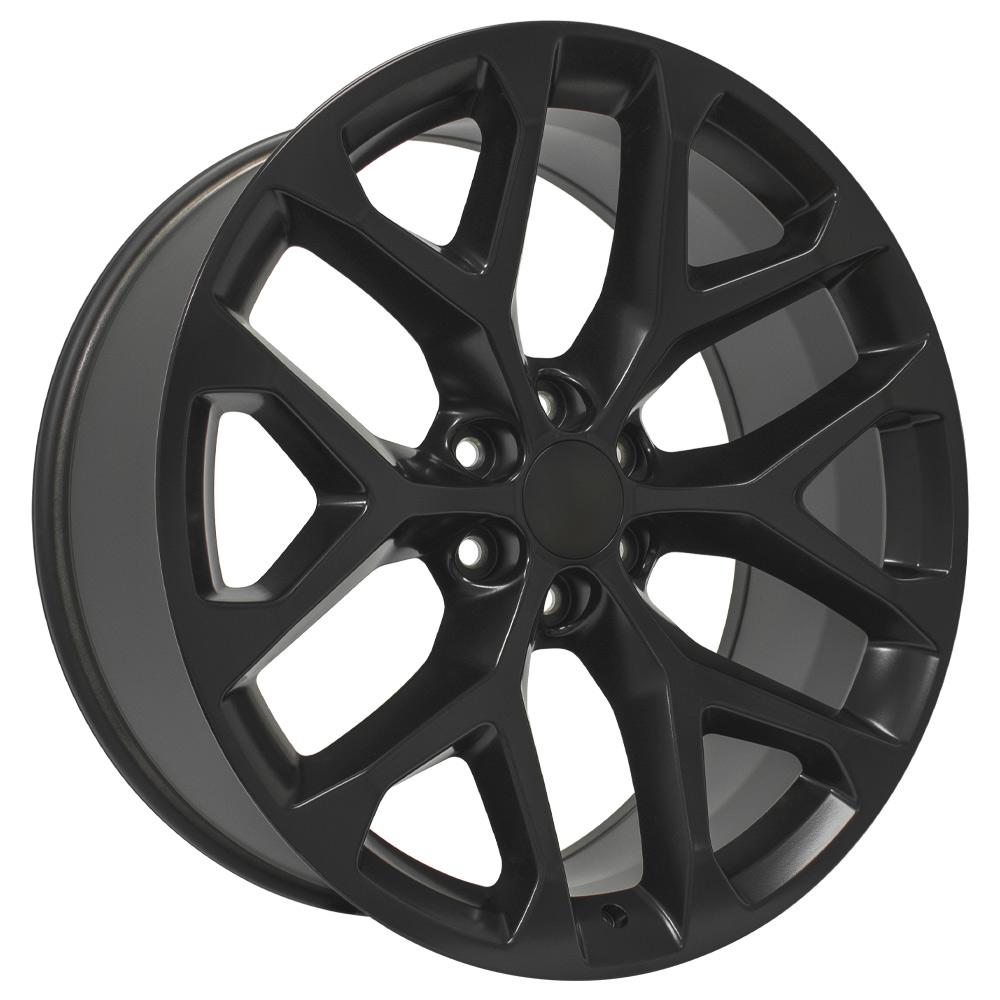 OE Wheels CV98B 24x10 6x139.7 24et Satin Black Wheel