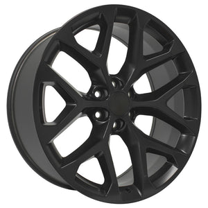 OE Wheels CV98B 24x10 6x139.7 24et Satin Black Wheel