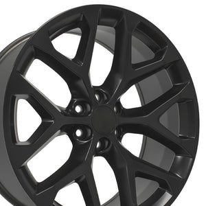 OE Wheels CV98B 24x10 6x139.7 24et Satin Black Wheel