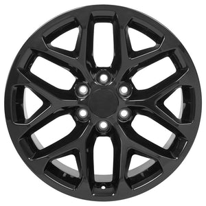 OE Wheels CV98B 20x9 6x139.7 24et Gloss Black Wheel SS: 9510084