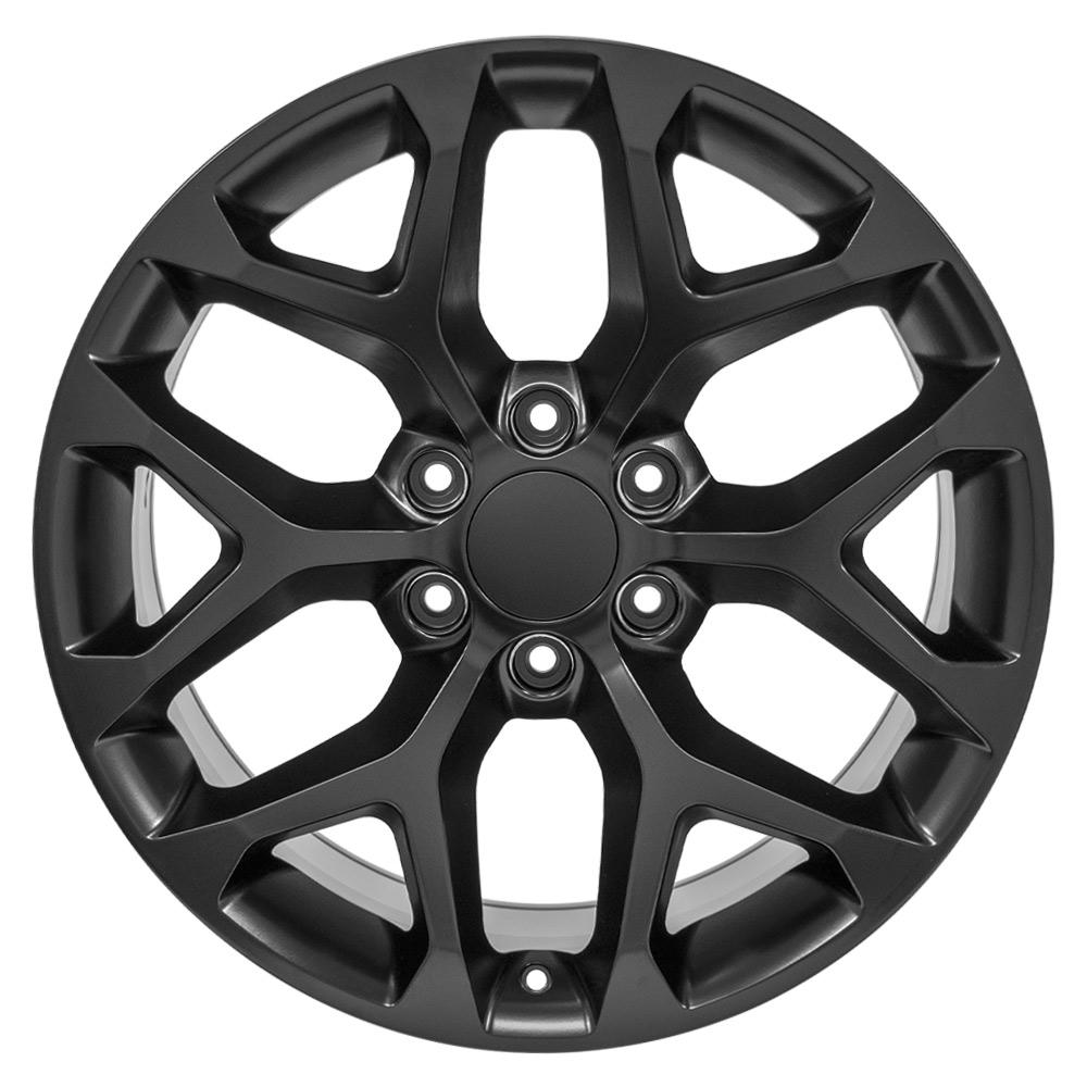 OE Wheels CV98B 20x9 6x139.7 24et Satin Black Wheel
