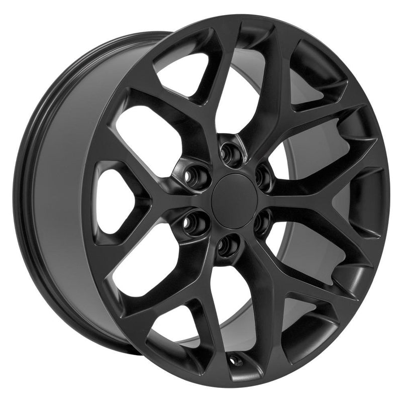 OE Wheels CV98B 20x9 6x139.7 24et Satin Black Wheel